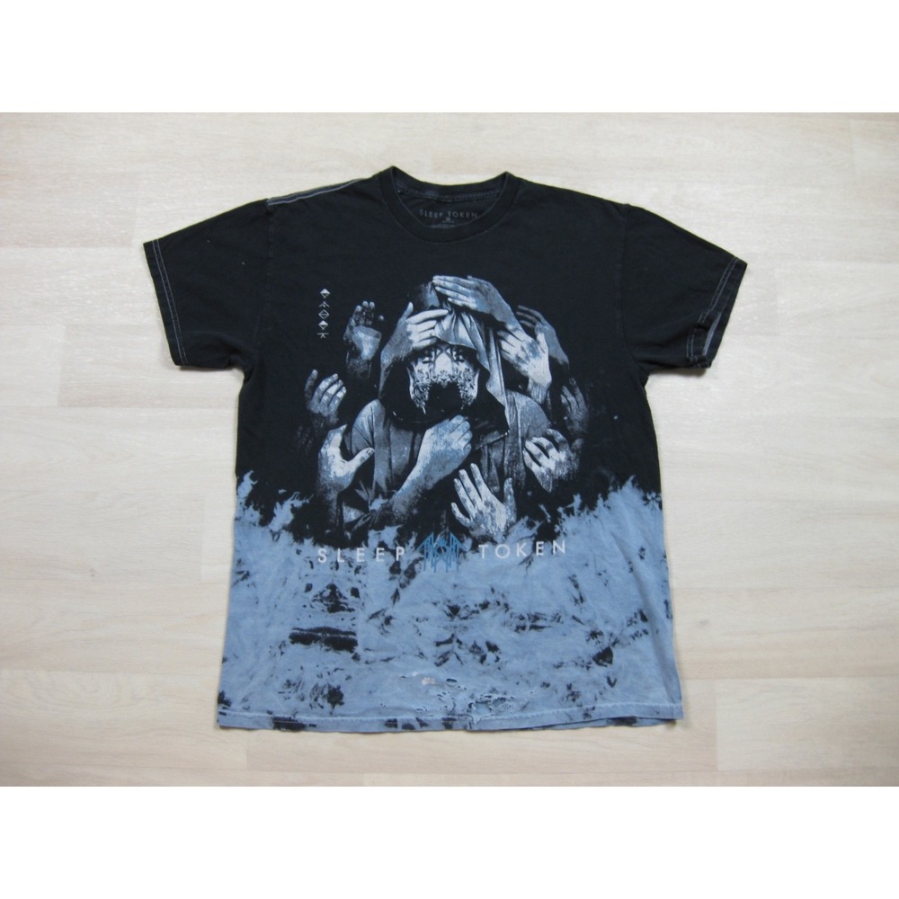 Sleep Token "Vessel 1" T-Shirt Men's (M) Grabbing Hands Bleach Tie Dye Alt Metal